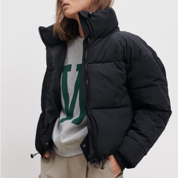 Zara Jackets & Blazers - Zara Women’s ComfortTemp Thermal Insulation Puffer Jacket Crop in Black L